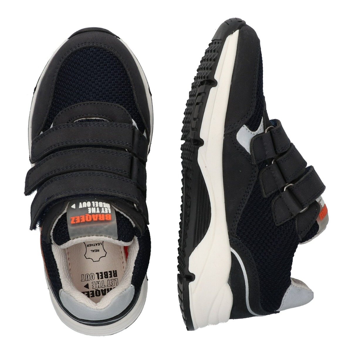Chris Cool - Lage Sneakers Braqeez Blauw