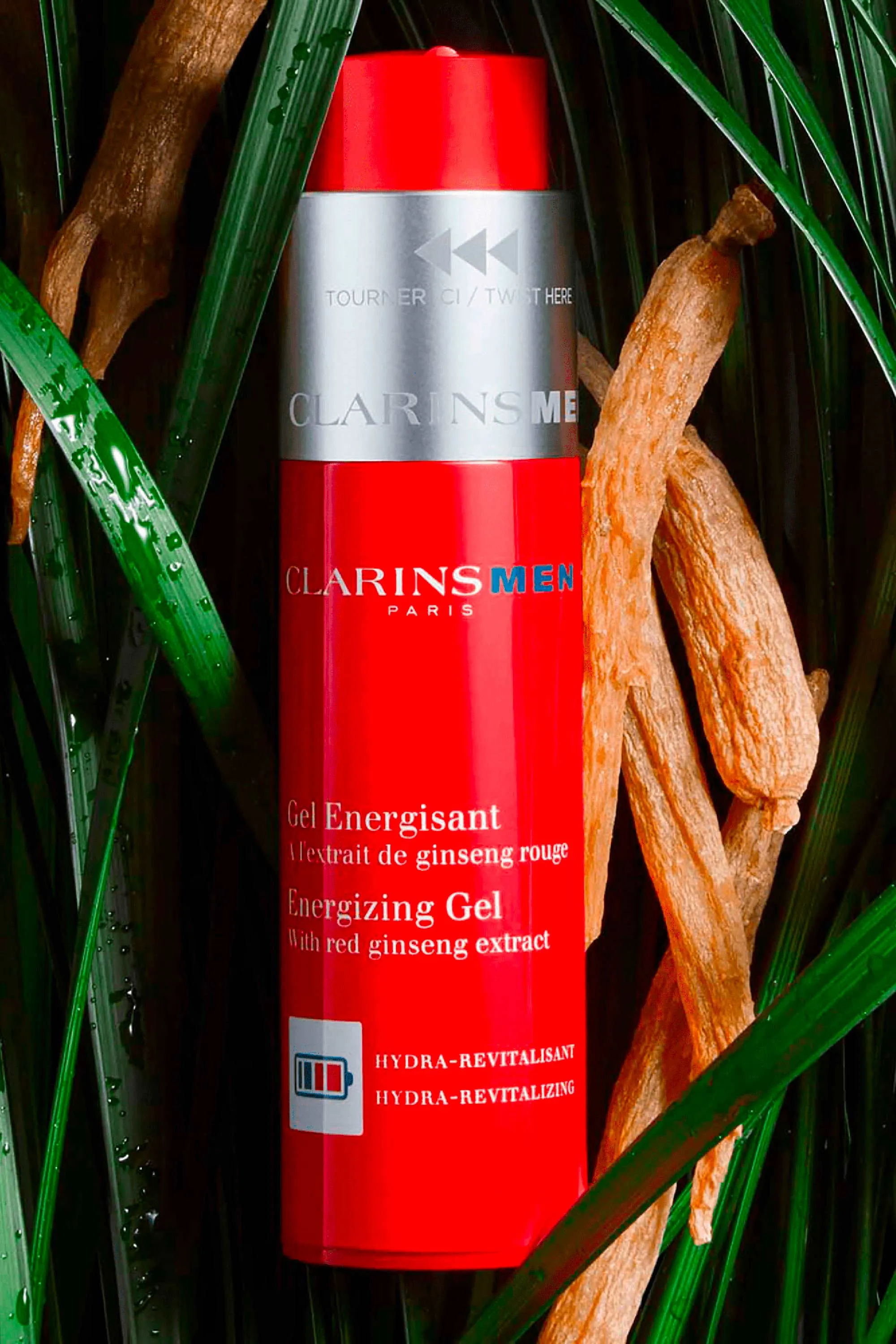 Clarins Gel énergisant à l’extrait de ginseng rouge ClarinsMen-50 ml