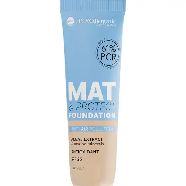 Mat & Protect Foundation SPF 25 01 Vanilla