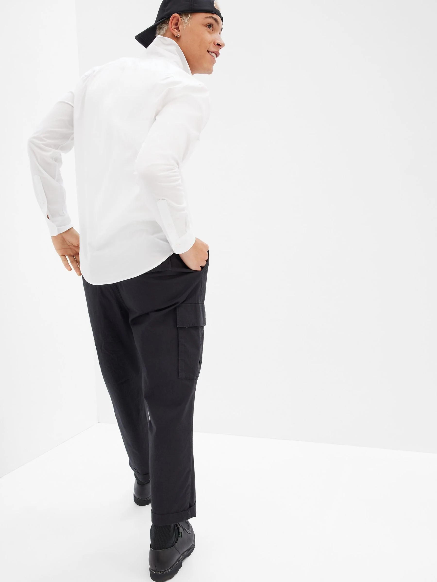 Wit - Gap - Slim-fit stretchoverhemd