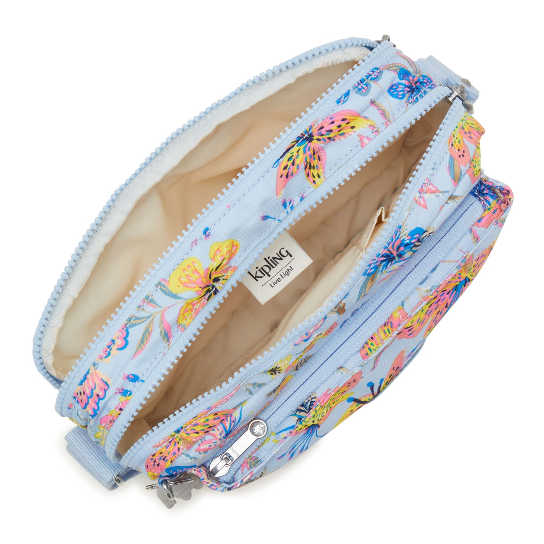 ABANU M Sac à Bandoulière de Taille Moyenne avec Sangle Réglable - Wild Flowers