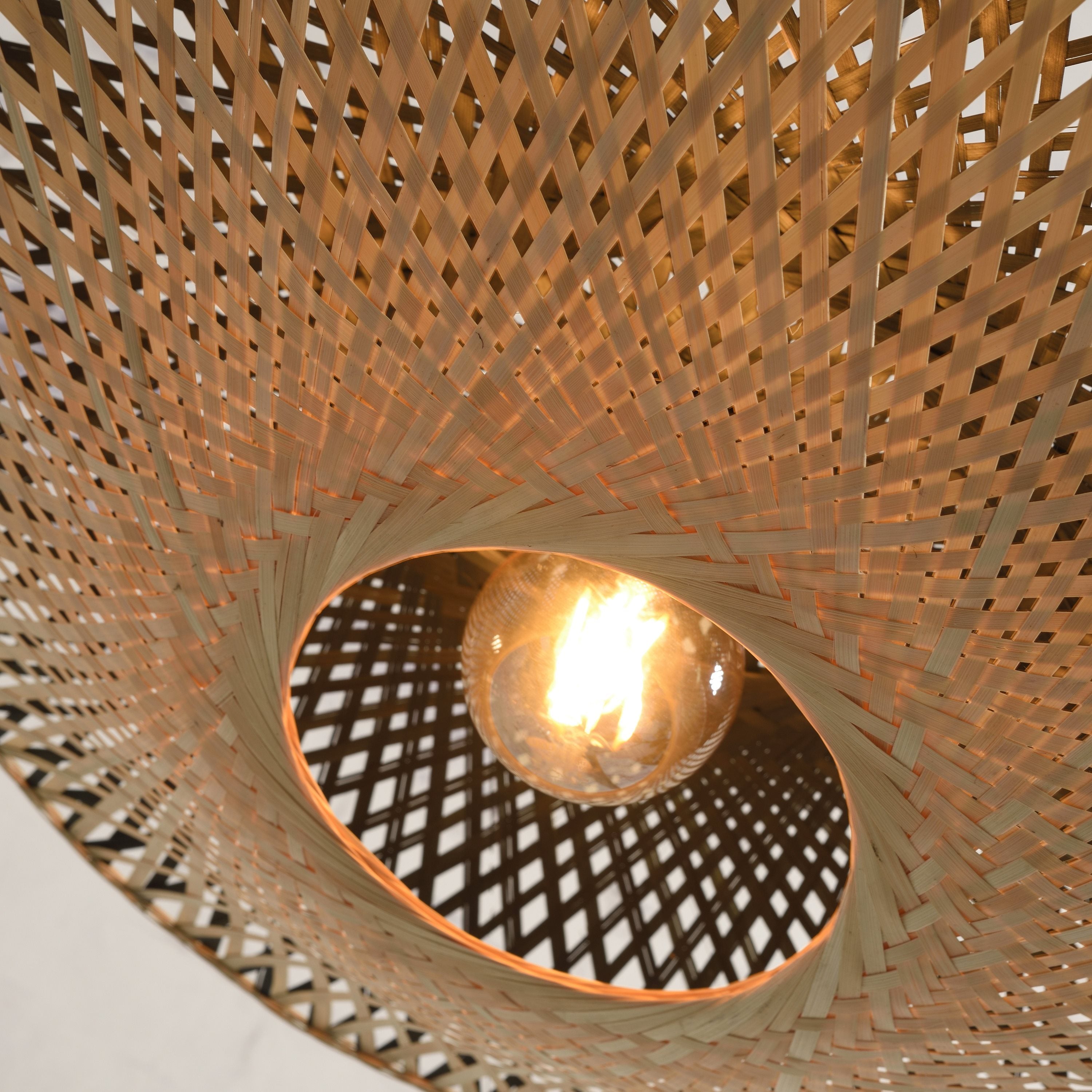 GOOD&MOJO Kalimantan Plafondlamp - Ã44cm - Naturel