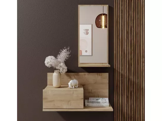 Meuble d'entrée pour Hall d'entrée Couloir en Safir avec 60x30x85,5cm Isabela