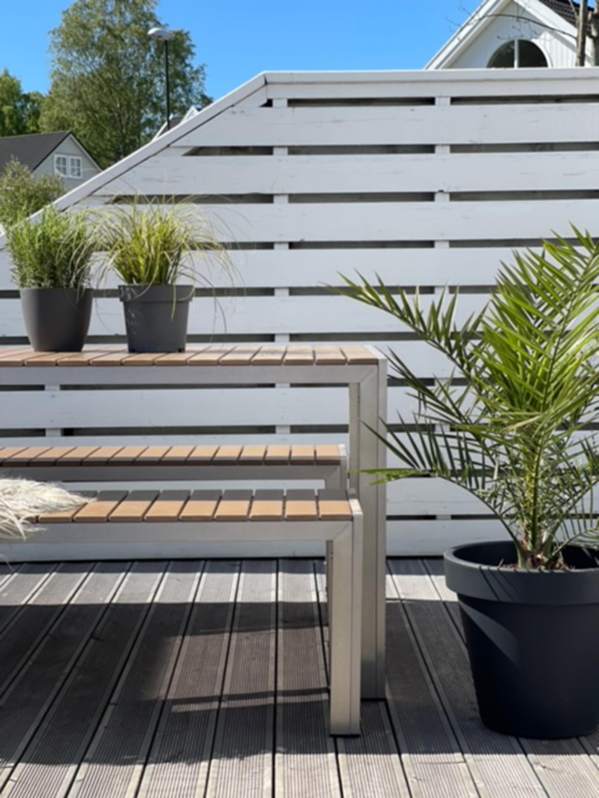 Tuinset met banken 6-zits NARDO Bruin