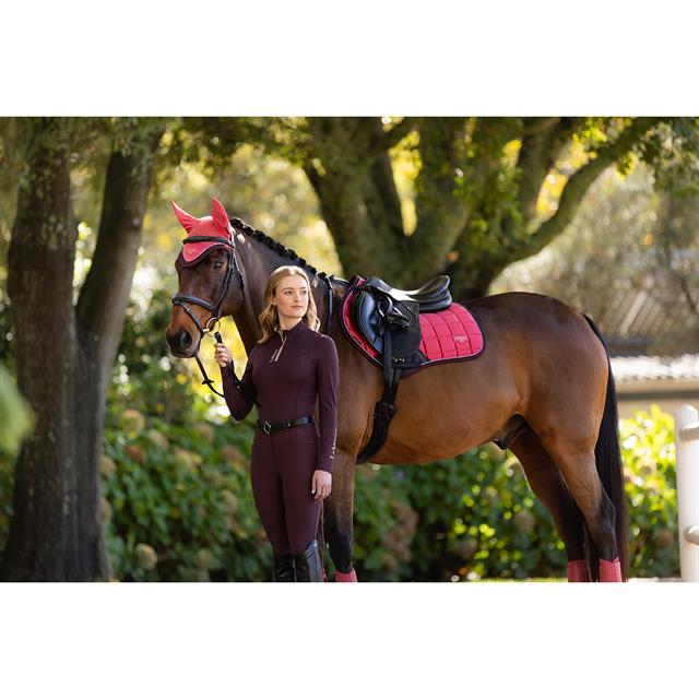 Zadeldek LeMieux Loire Classic Close Contact Square Donkerroze