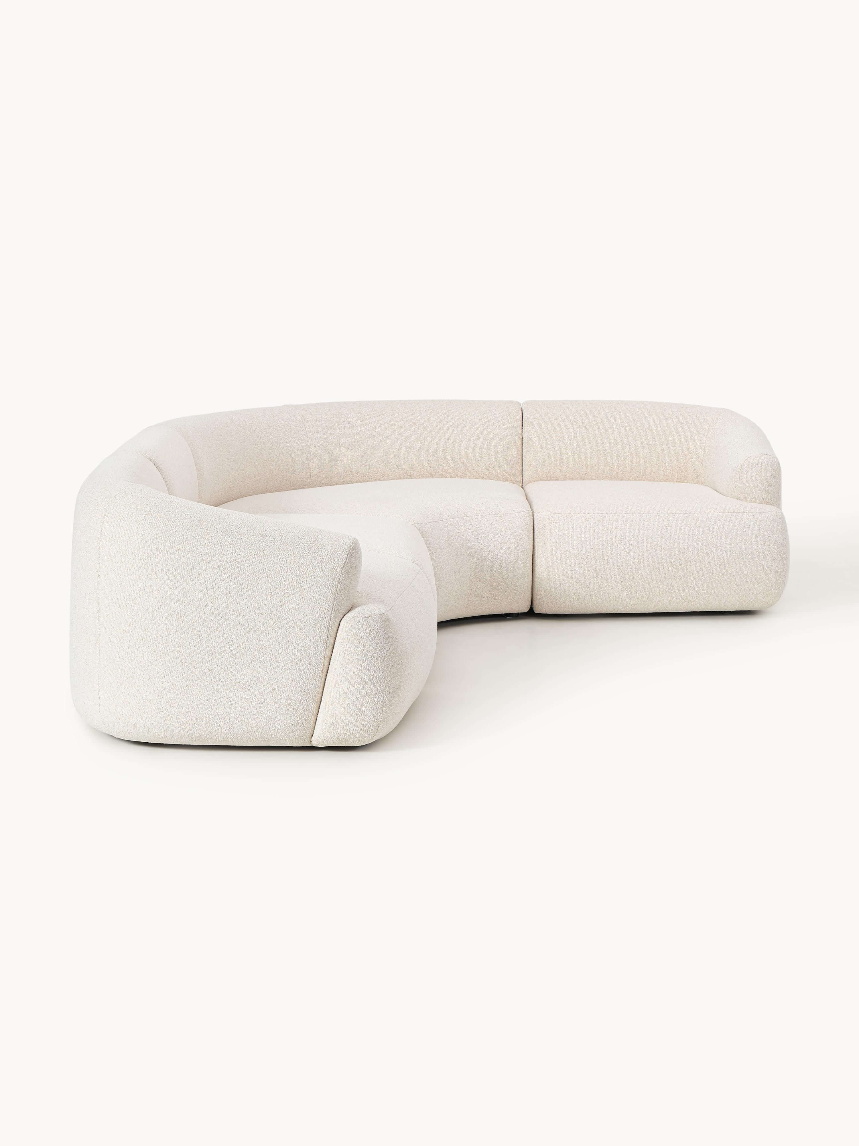Modulaire bouclé hoekbank Sofia (4-zits)
