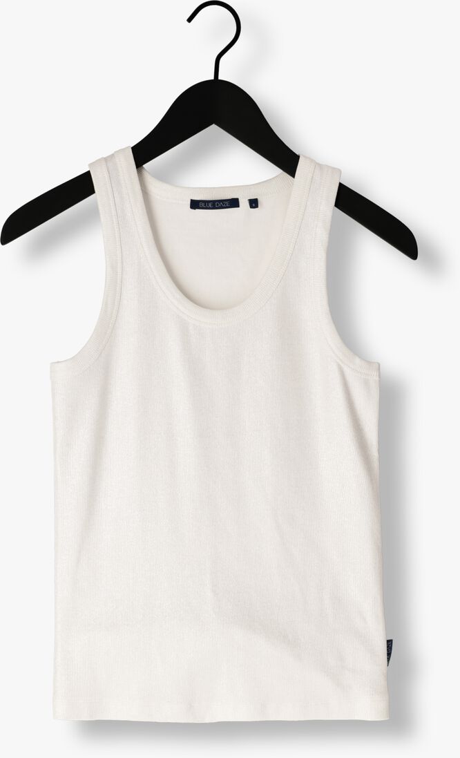 SUMMUM gebroken wit summum top rib tanktop cotton rib