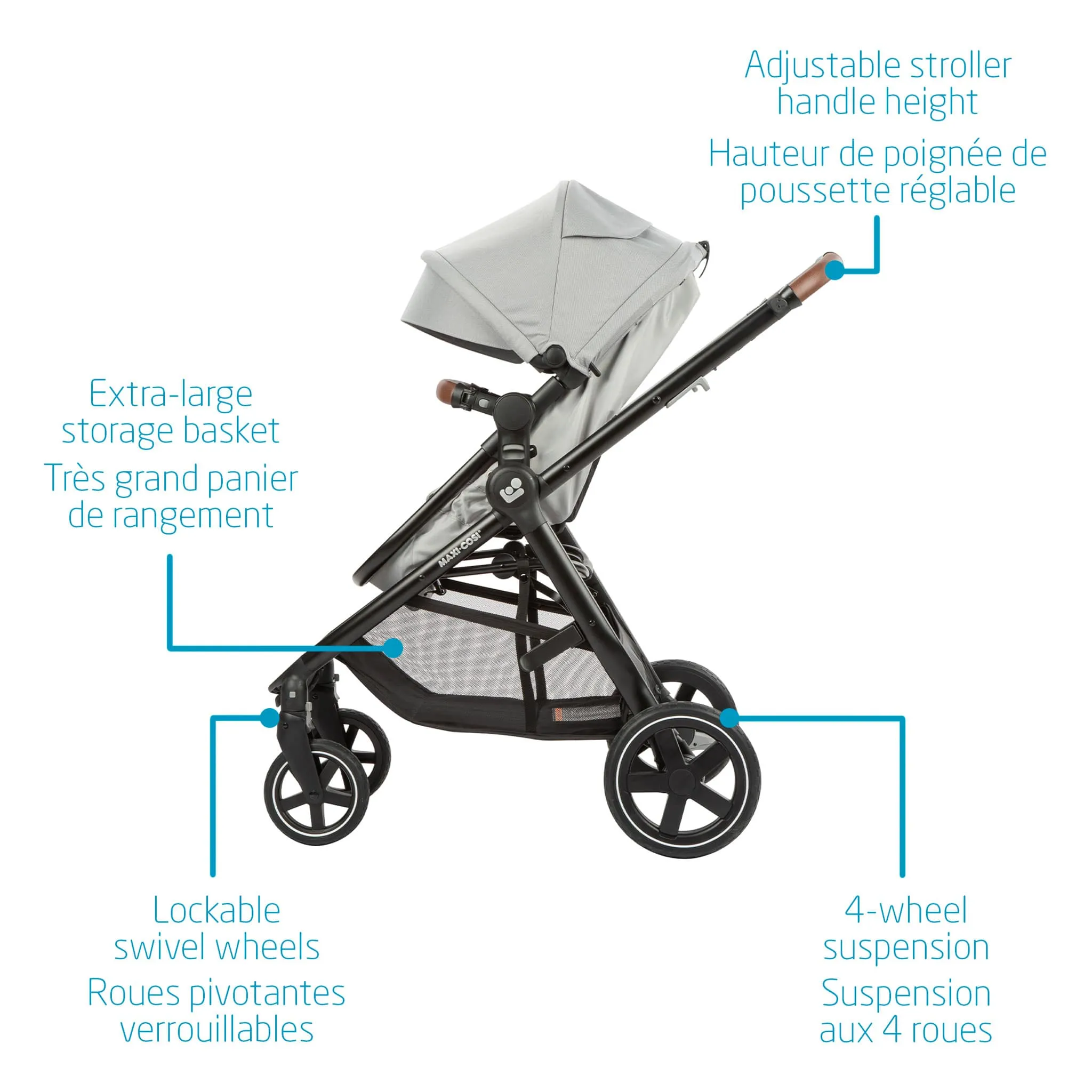 Maxi-cosi Système de Voyage Zelia Max – Polished Pebble