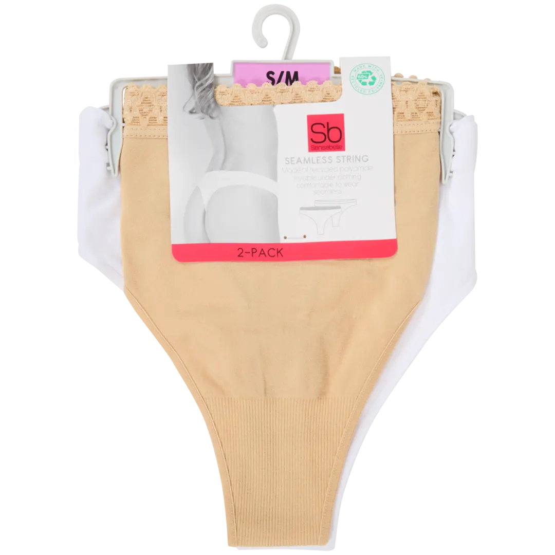 Sensabelle seamless strings Maten S - XL | 2 stuks | diverse kleuren