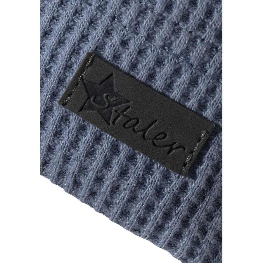 Sterntaler Beanie Waffelpique graublau