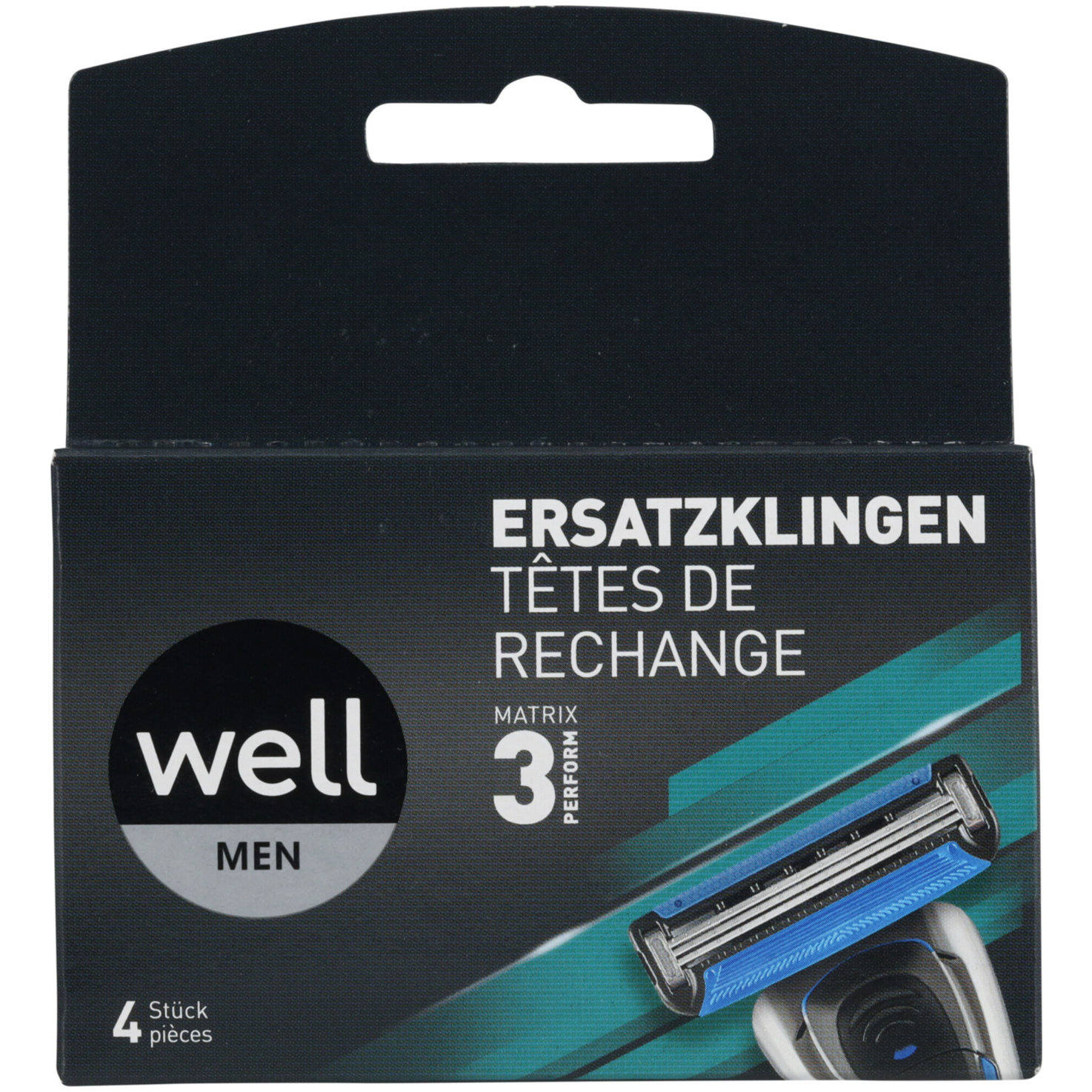 well Men Rasierklingen Matrix 3 4 Stück