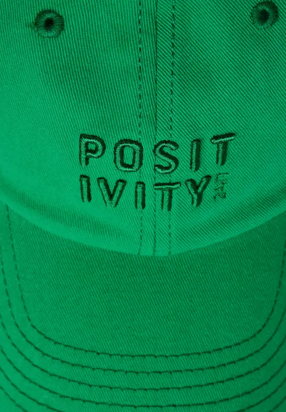 Cap mit Wording - celery green