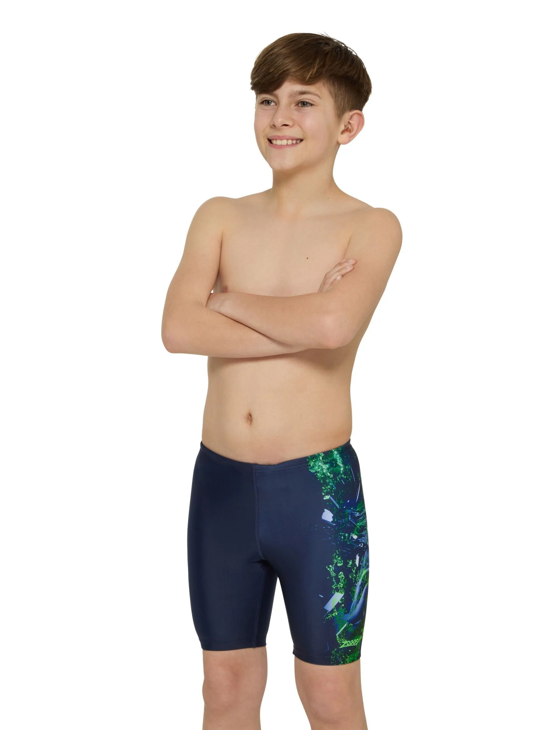 Zoggs Blauwe halflange jammershort voor jongens