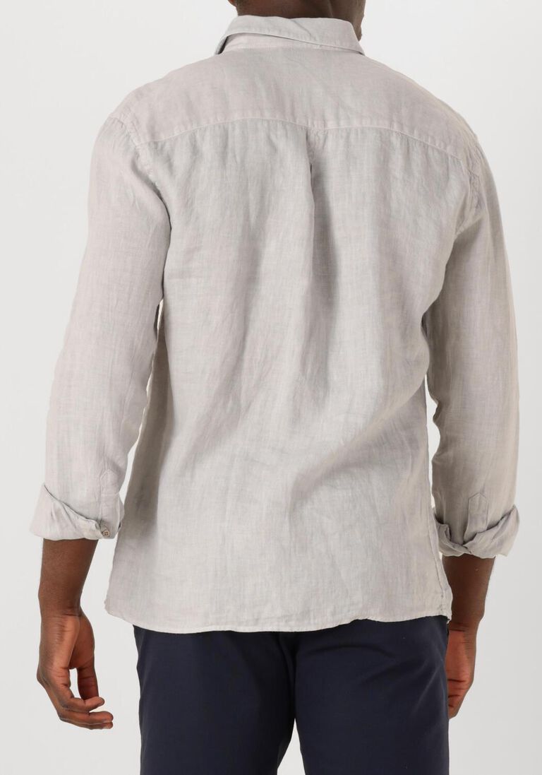 lichtgrijze the goodpeople casual overhemd soho