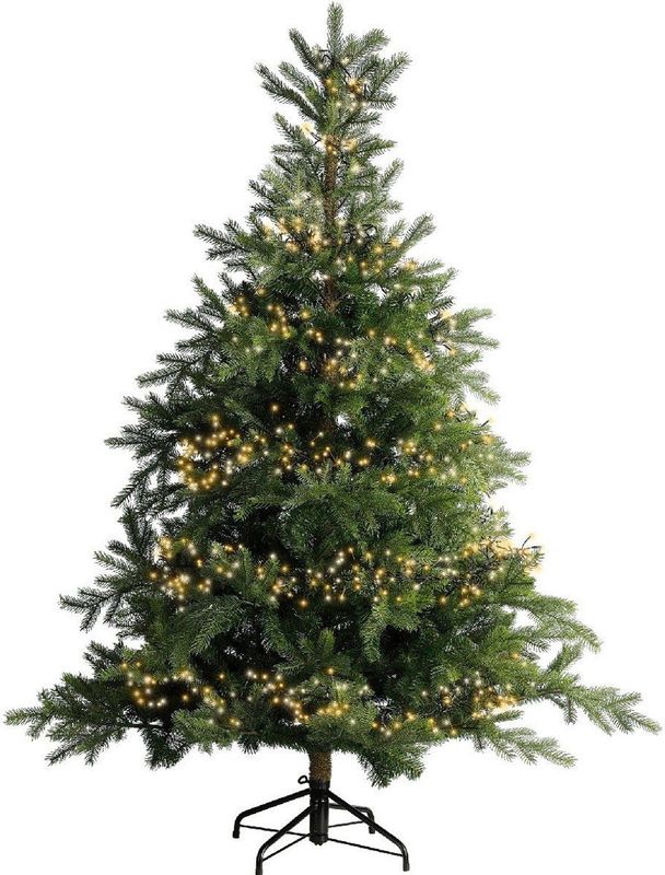 Kerstverlichting - Duo-cluster - 27 m - 3000 LEDs - Warmwit/Koudwit - Zwart