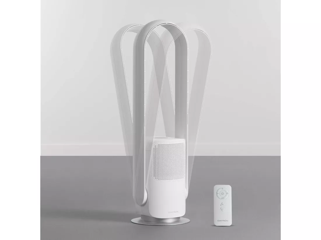 Vital Silence Blanc O91 9 Vitesses 26W Ventilateur de sol WiFi Ø25.5cm Ø25.5cm 26W