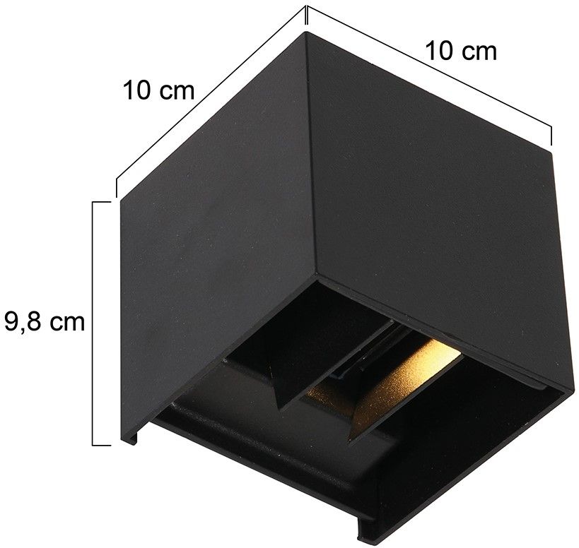 Buitenlamp 2728ZW Logan B10 x D10 cm