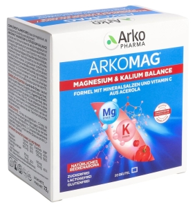 ARKOMAG Magnesium + Kalium Beutel, 24 Stück