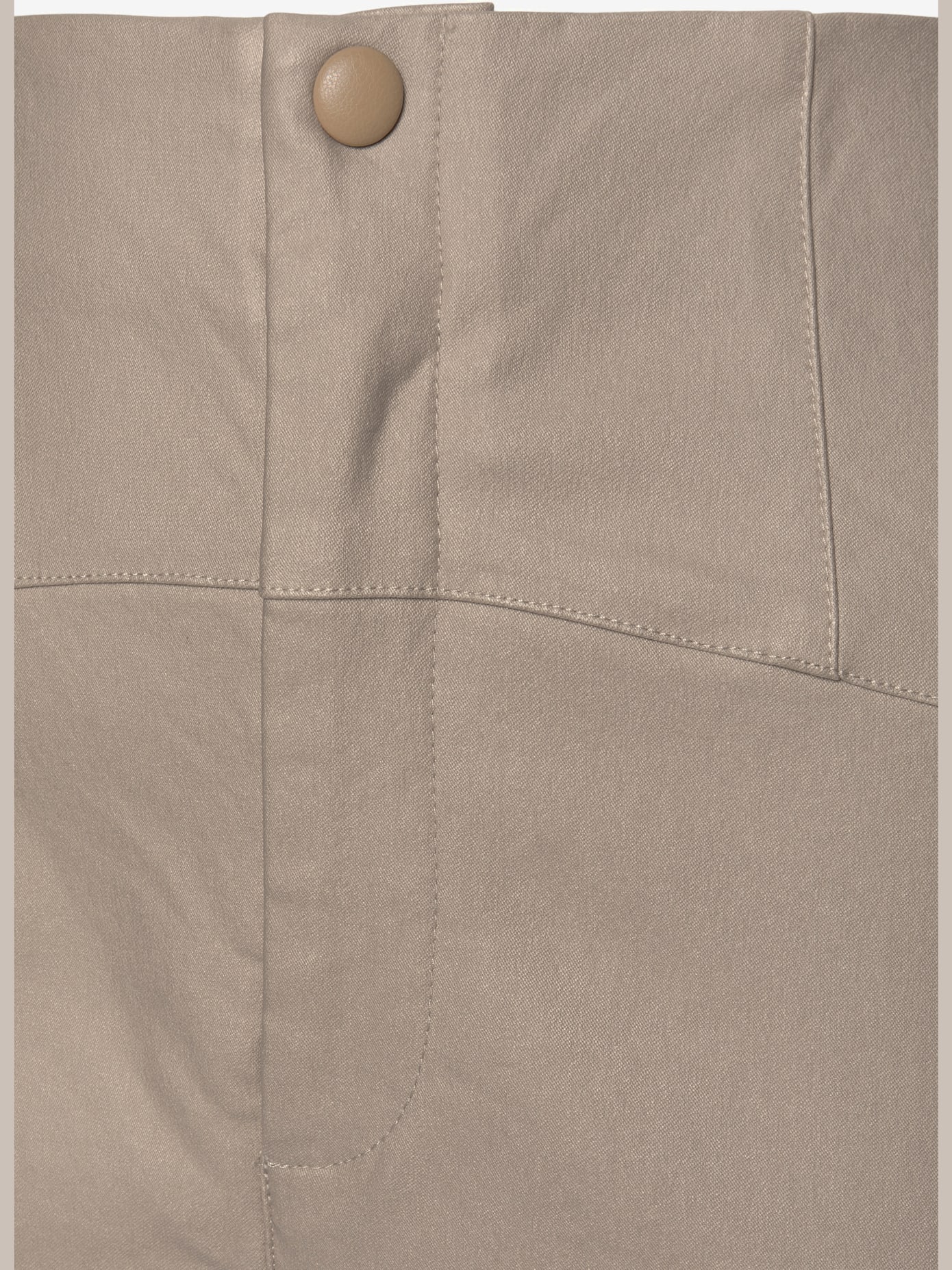 Jegging pantalon en matière synthétique avec ceinture taille haute
