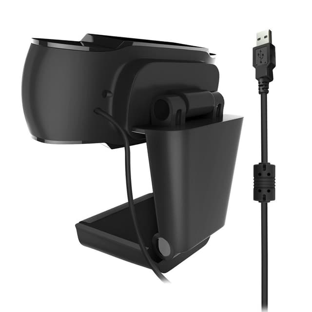 12MP pixels HD 360 Webcam USB PC Bærbar Kamera Sort