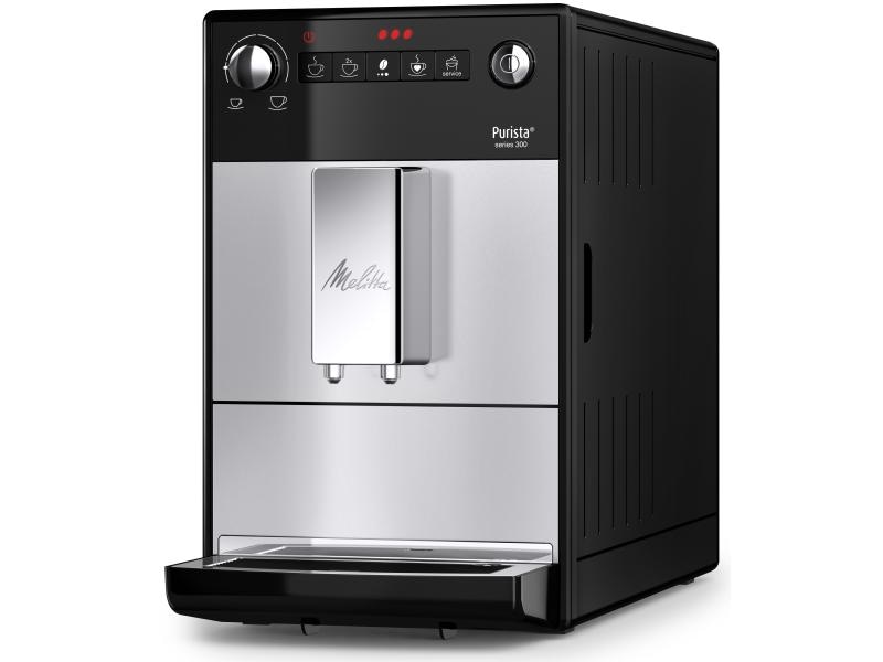 Melitta Kaffeevollautomat Purista Silber Zweitassen-Vollautomat mit Lieblingskaffee-Funktion
