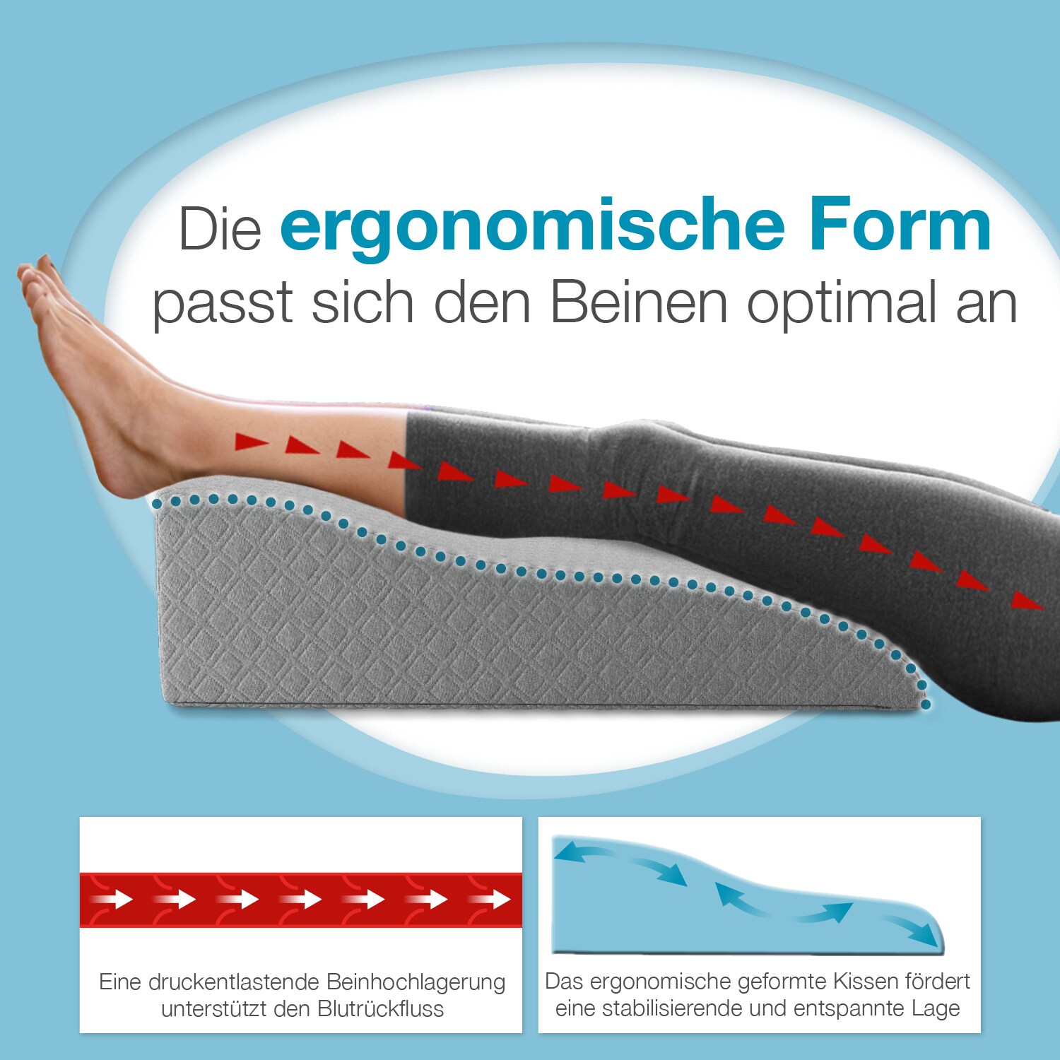 Bestschlaf Bein-Lagerungskissen »Visko«