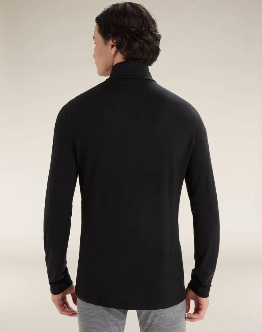 Icebreaker Men's 200 Oasis Longsleeve Half Zip Black