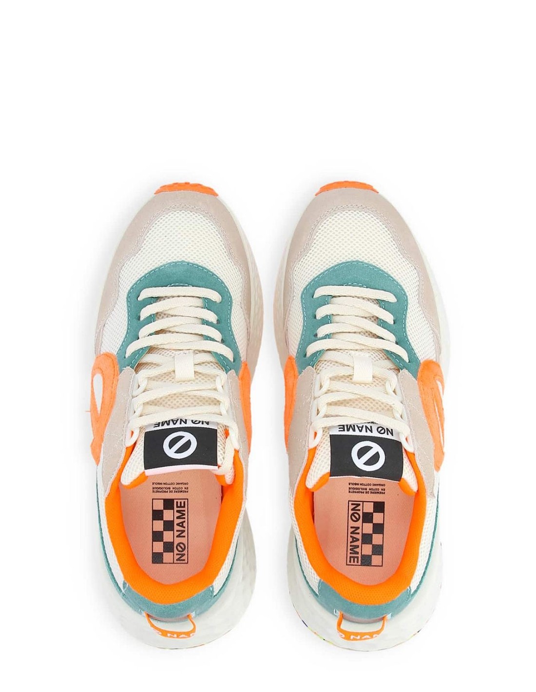 no name Baskets de ville Femme Carter Jogger W Orange/Bleu