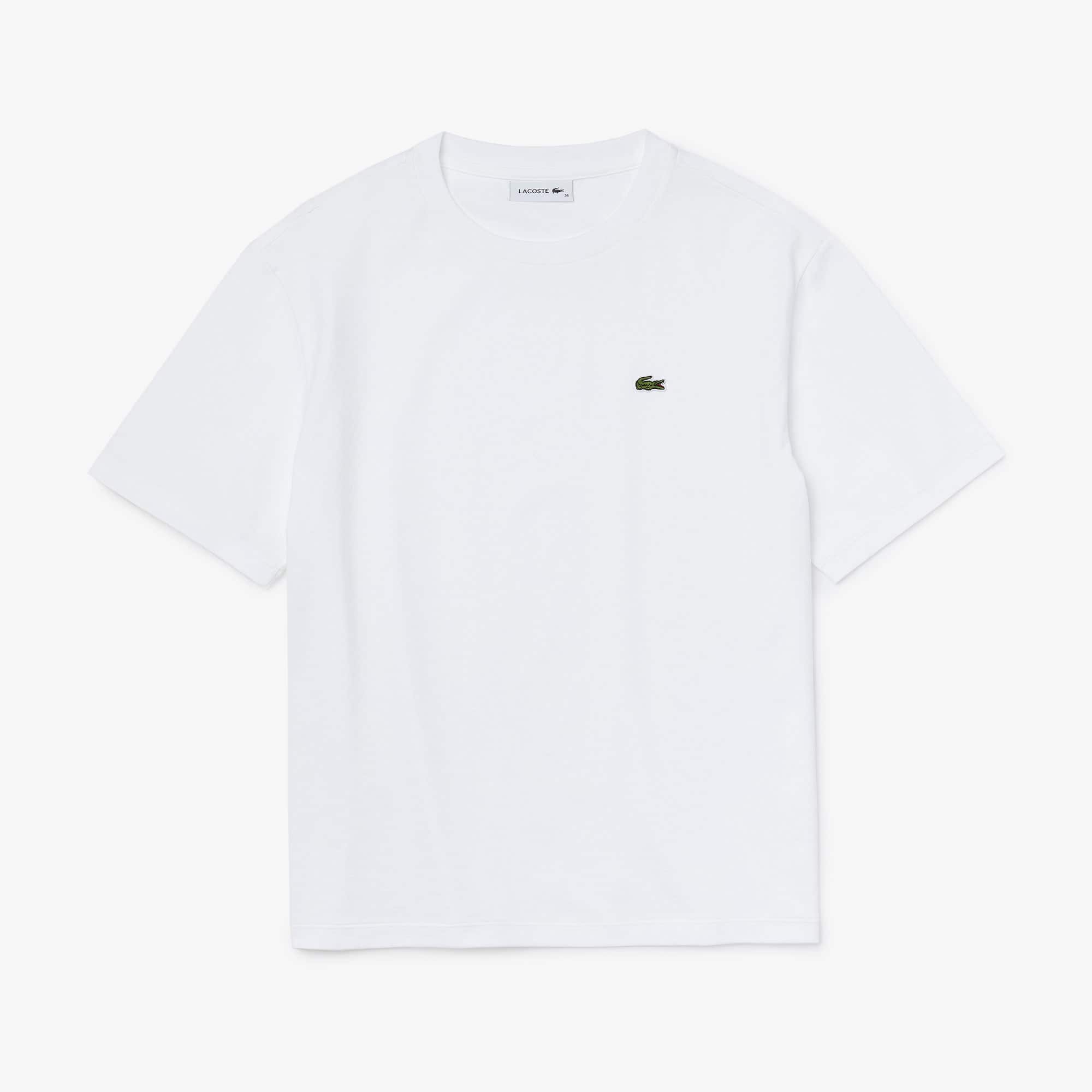 T-shirt à col rond en coton premium T-Shirts - Blanc - Lacoste - Femme