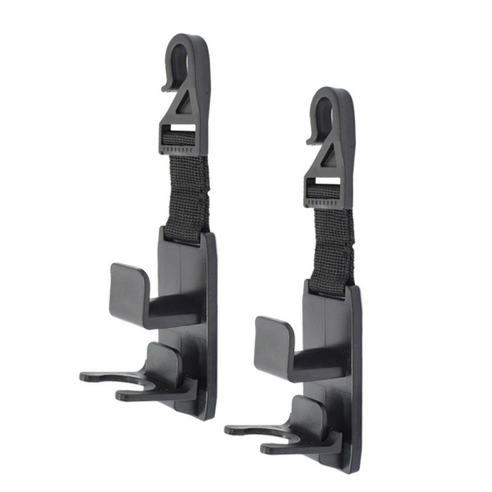 (2er Set) Universal Auto Kopfstütze Haken Organizer Getränkehalterung - Schwarz