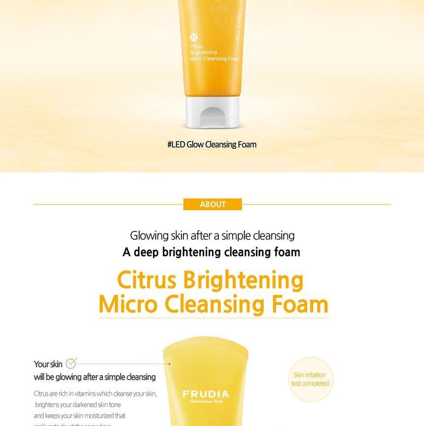 FRUDIA - Citrus Verhelderende Micro Reinigingsschuim