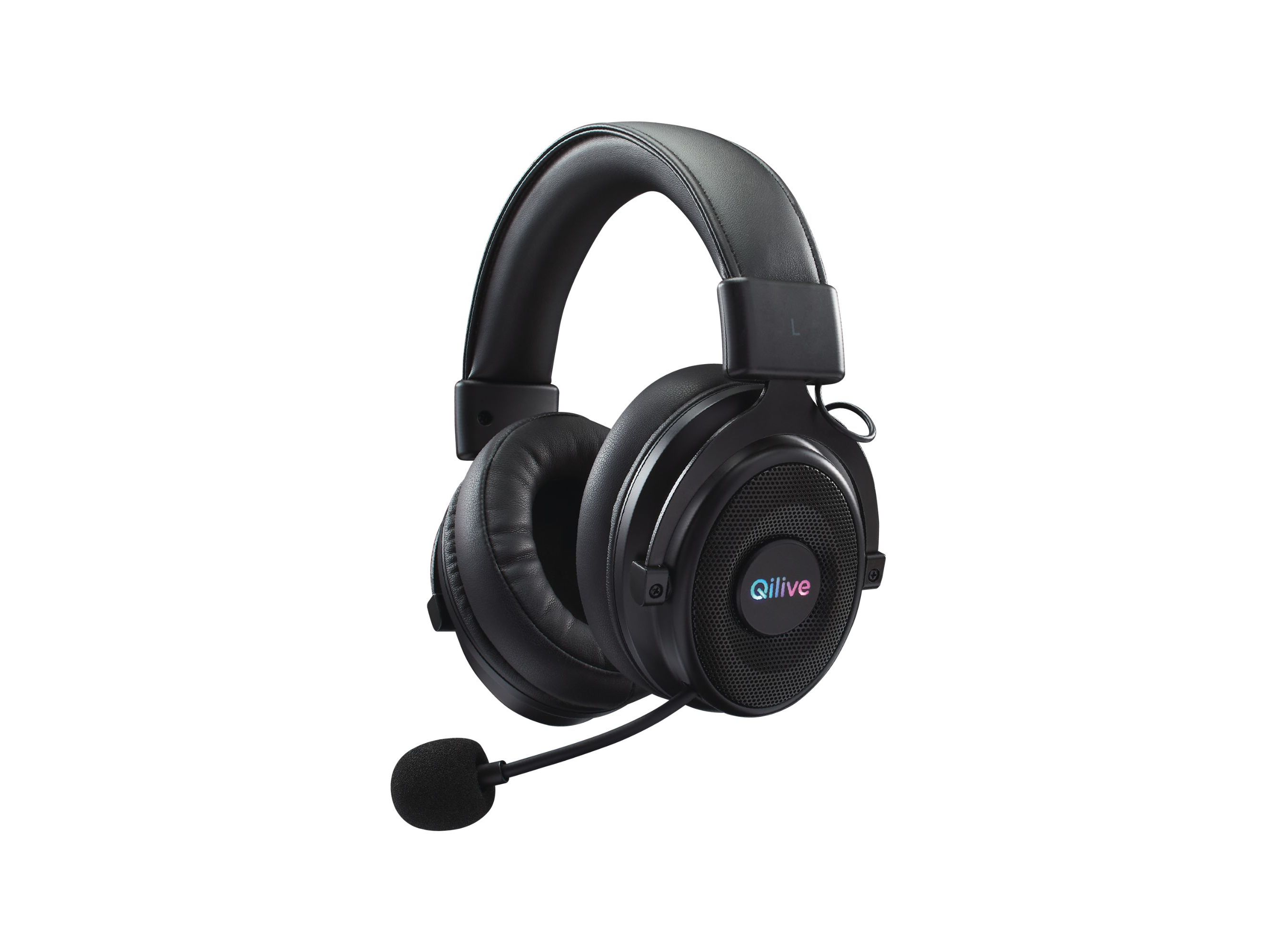 AUSCULTADORES GAMING QILIVE 600155406 S/FIOS PRETO Q.3406