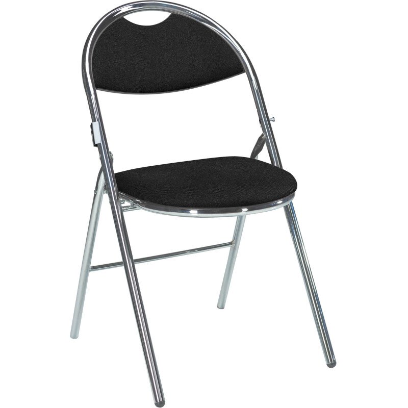 Chaises pliantes SUPER CONFORT - tissu non feu allumette piétement chrome