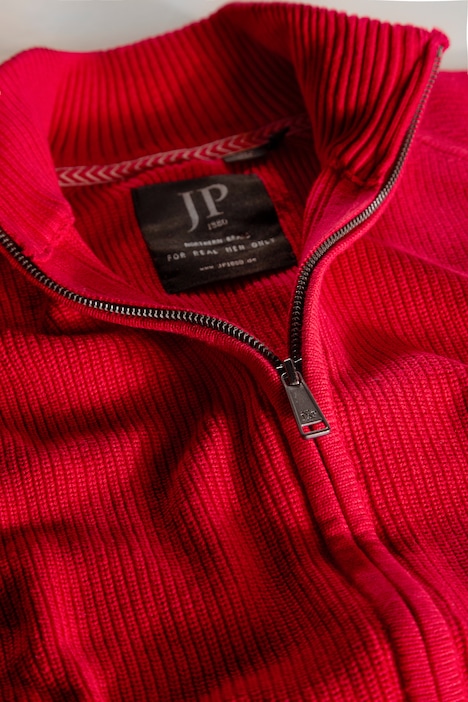 Strickjacke, Stehkragen, Zipper