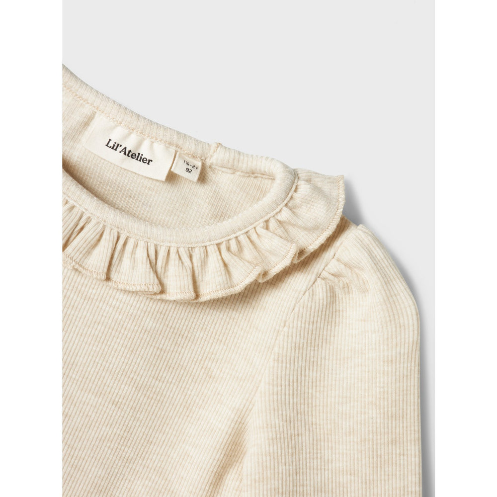 Køb Lil'Atelier Turtledove Melange Darla Slim Bluse