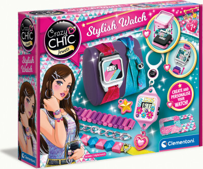 Diy Ur Kit Til Børn - Stylish Watch - Crazy Chic - Clementoni
