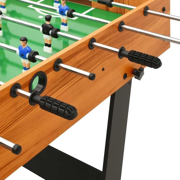 vidaXL Sammenleggbart fotballbord 121x61x80 cm lys brun