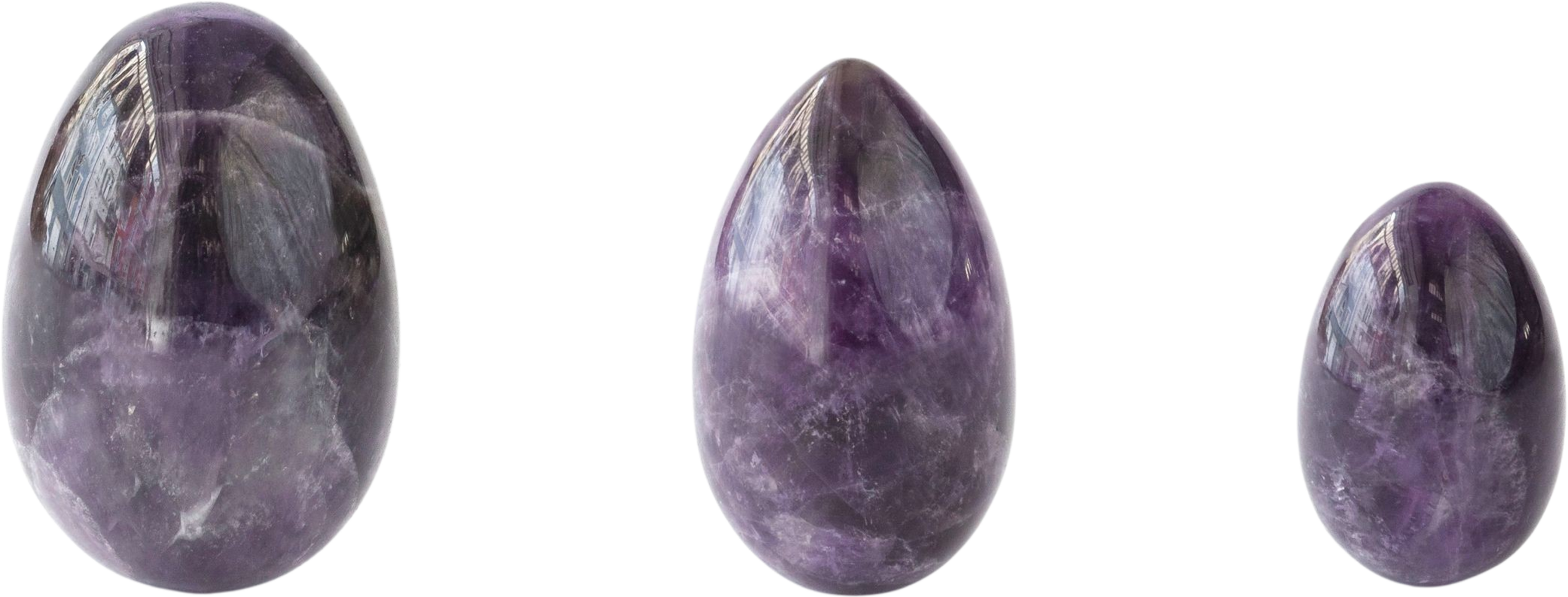 LUCID MOONS  Yoni Egg Amethyst Set, 1 Set