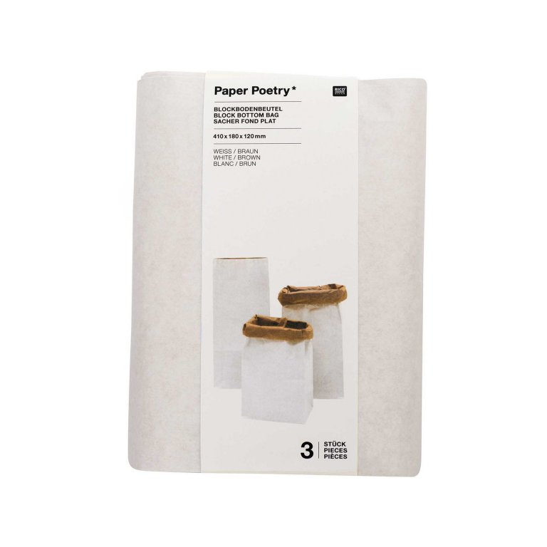 Paper Poetry Bodenbeutel blanko S
