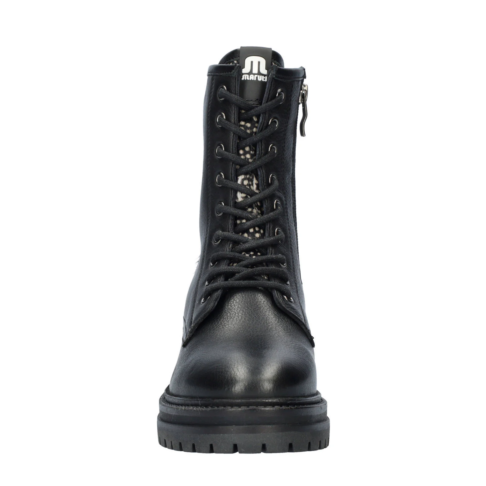 Maruti Bonnie  gevoerde leren veterboots zwart