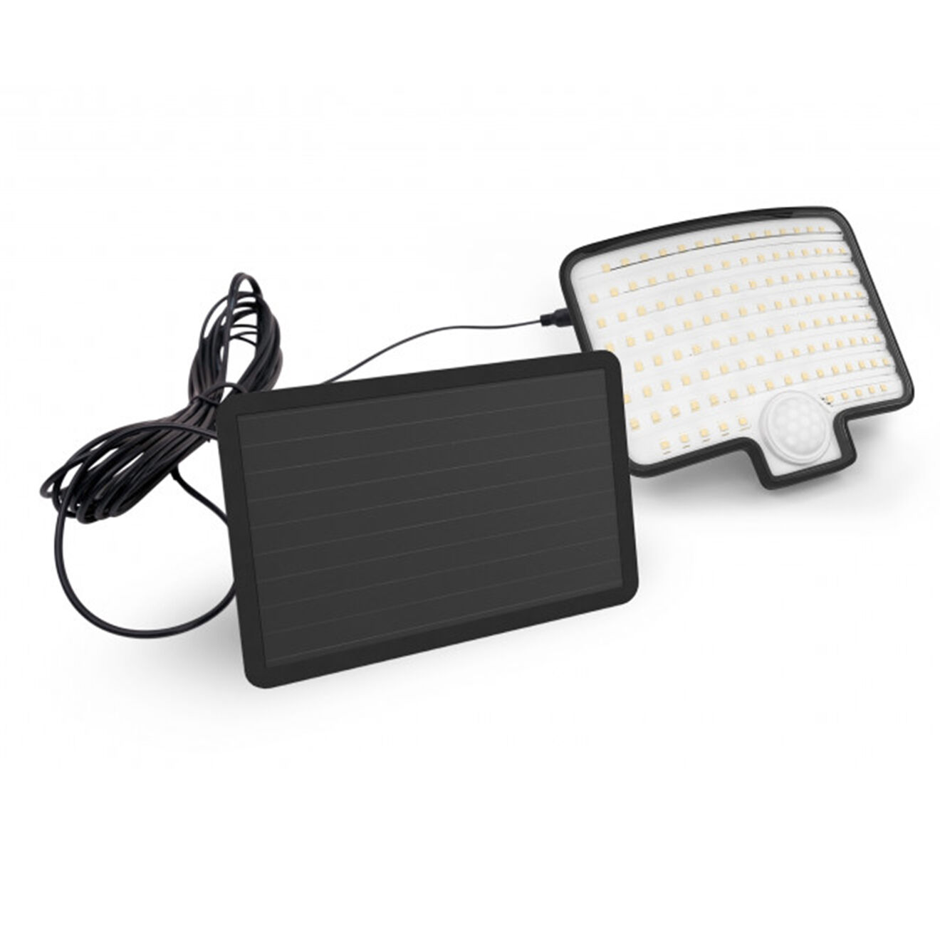Pratik Garden Projecteur mural Thunderlight 138 LED noir - 21x15x6 cm