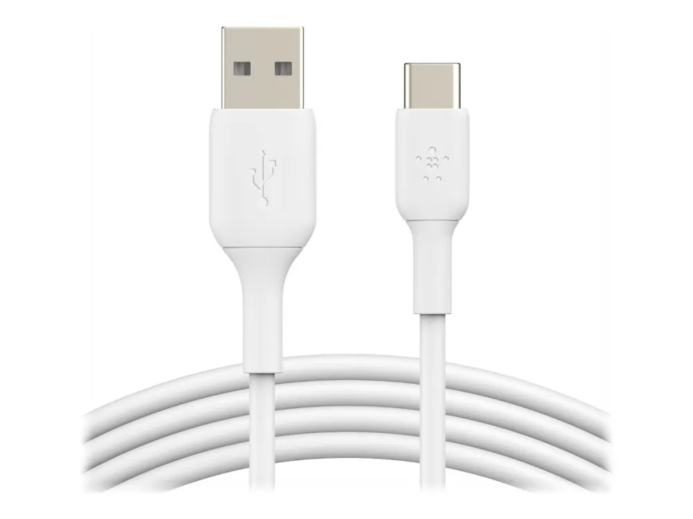Belkin BoostCharge - USB-kabel - 24 pin USB-C (han) til USB (han) - 1 m - hvid