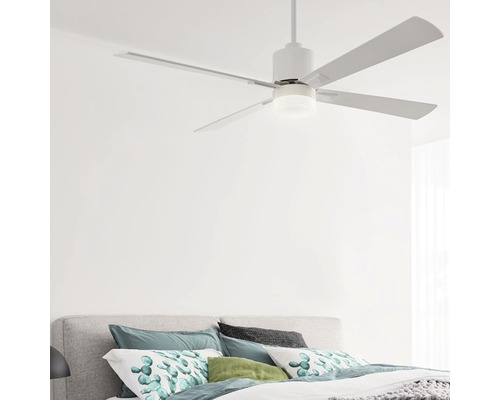 Plafondventilator wit Airfusion Climate WH Ø 132 cm met afstandsbediening zomer + winterfunctie