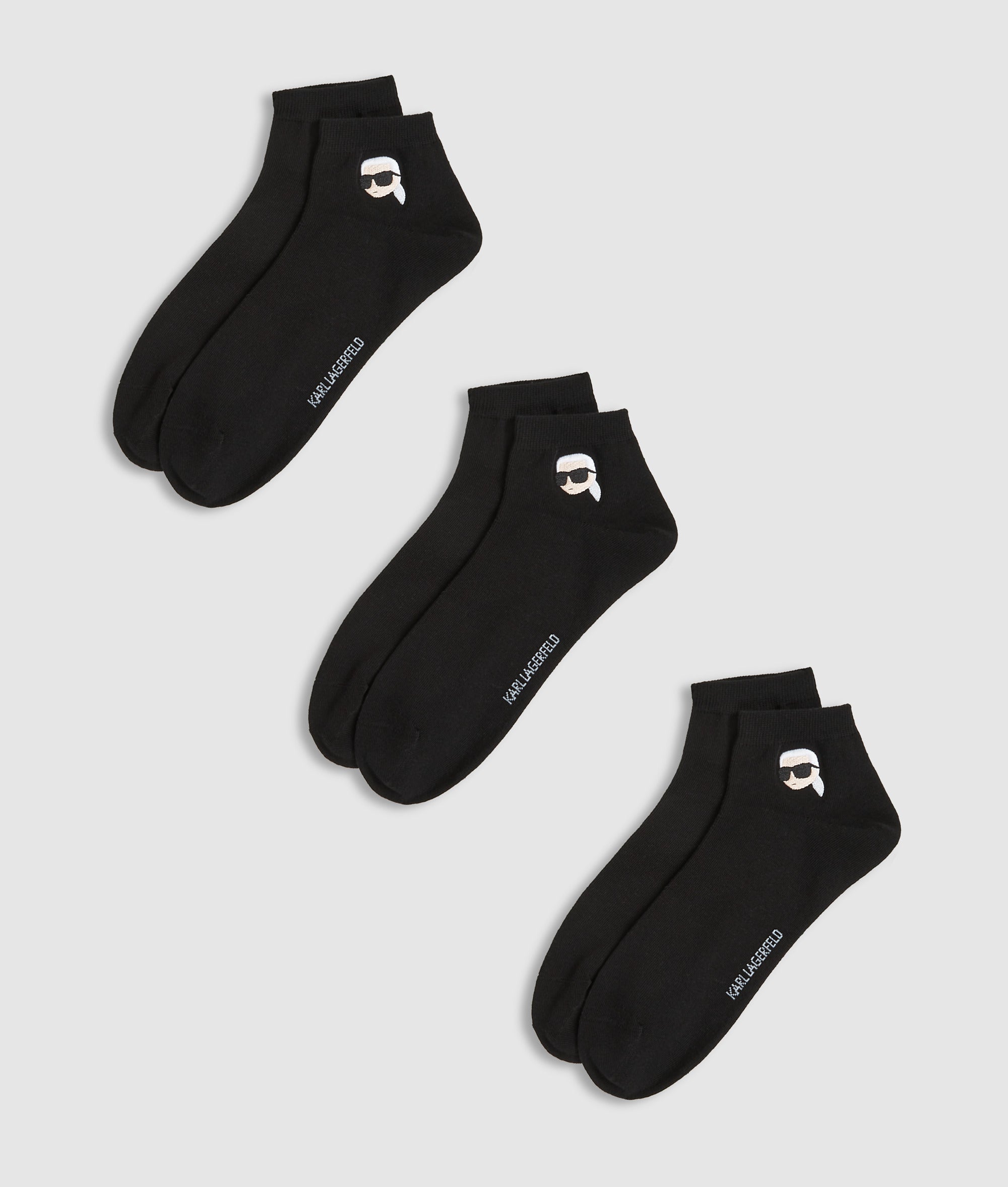Ikon lage sokken – 3 paar