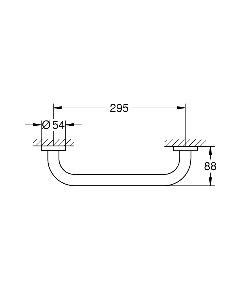 Grohe Essentials badgreep 29,5cm supersteel