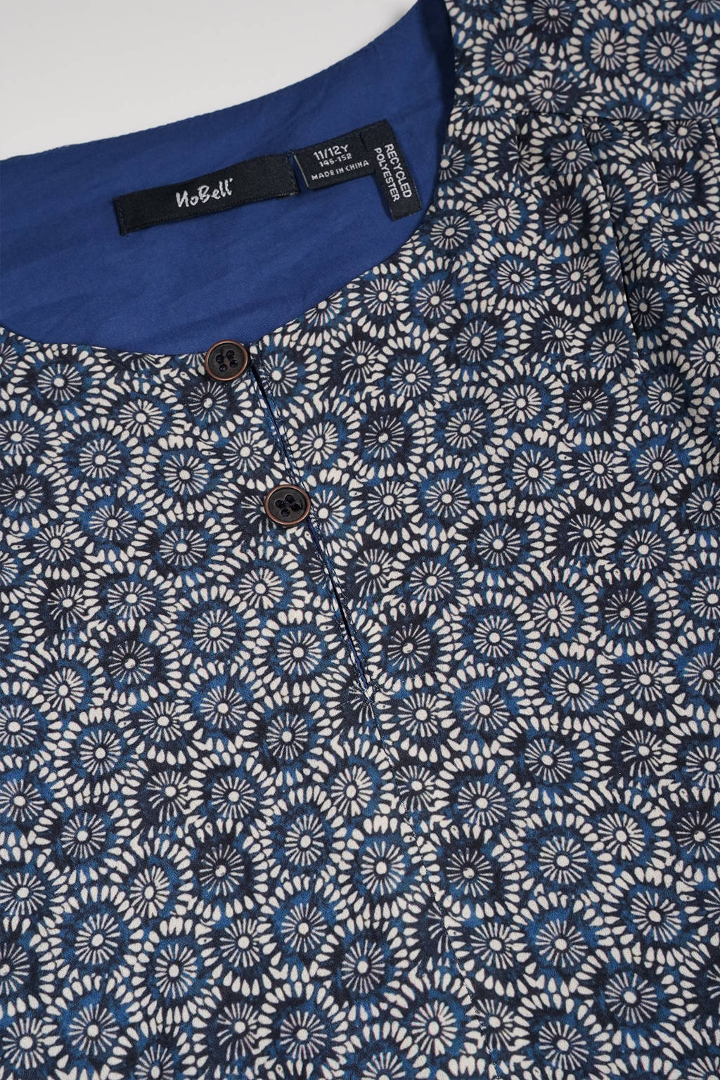 NoBell’ jurk Mayal met all over print blauw
