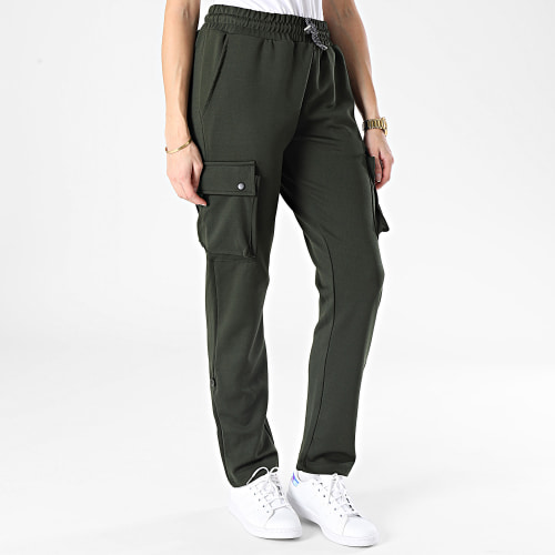 Pantalon Cargo Femme Vert Kaki