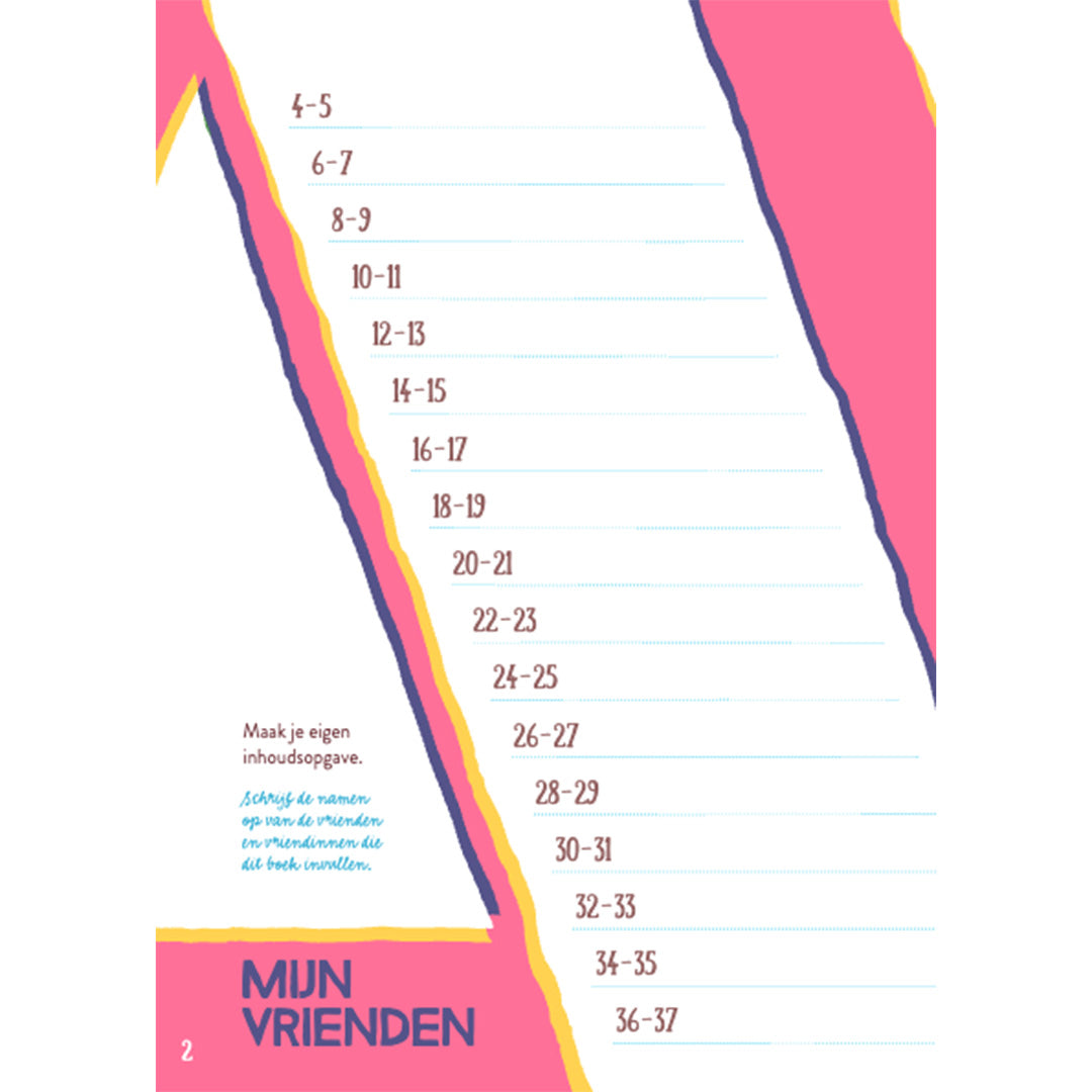 gezinnig vriendenboek vriendenklets - groen