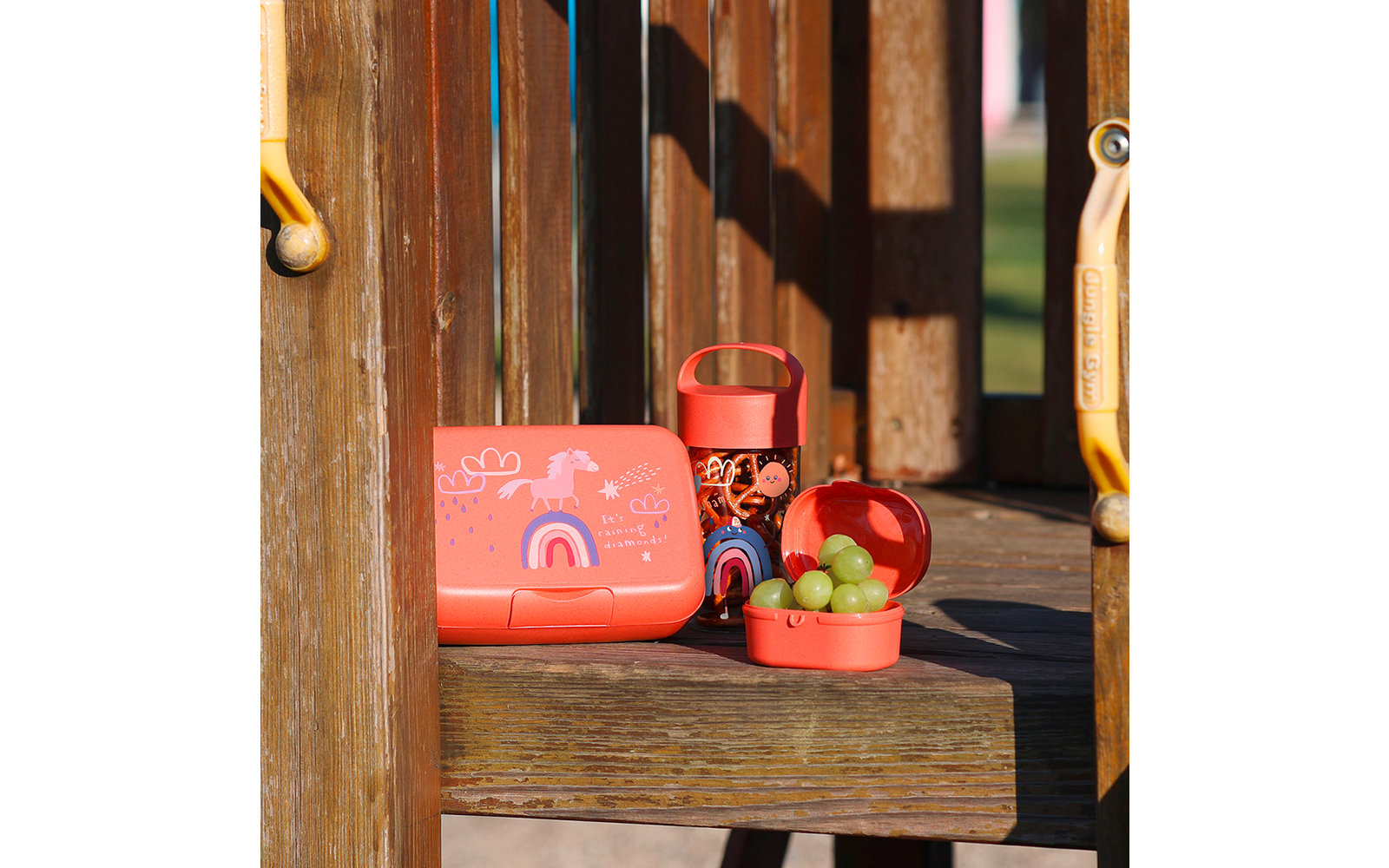 Koziol Pascal Mini Snackbox / Essensdose organic red dreams