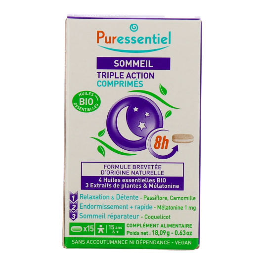 Puressentiel Sommeil comprimés triple action - Complément alimentaire